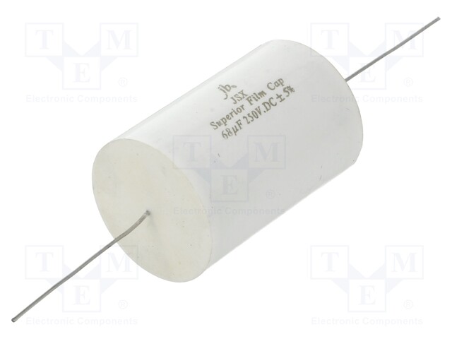 Capacitor: polypropylene; 68uF; 250VDC; ±5%; Ø39.5x61mm; -55÷85°C