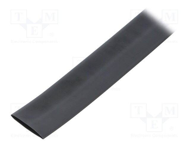 Heat shrink sleeve; flexible; 3: 1; 18mm; L: 10m; black; polyolefine