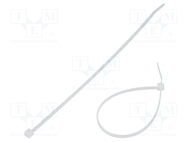 Cable tie; L: 160mm; W: 2.5mm; polyamide; 80N; natural; Ømax: 41mm