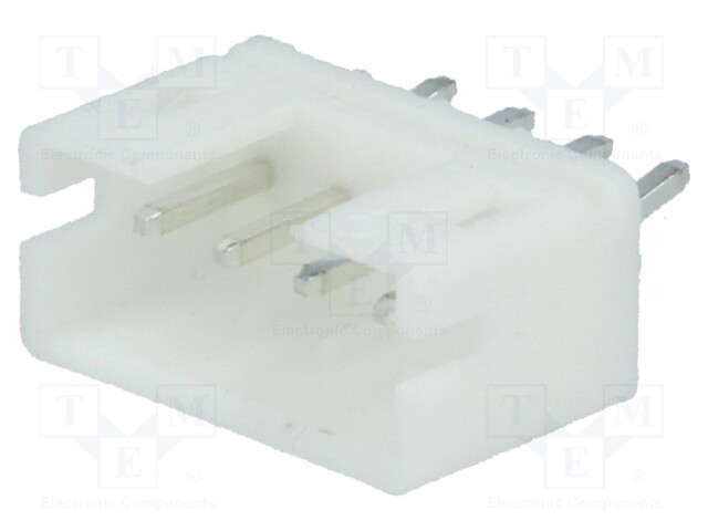 Socket; wire-board; male; 2mm; PIN: 4; THT; 1A; tinned; -25÷85°C; 100V