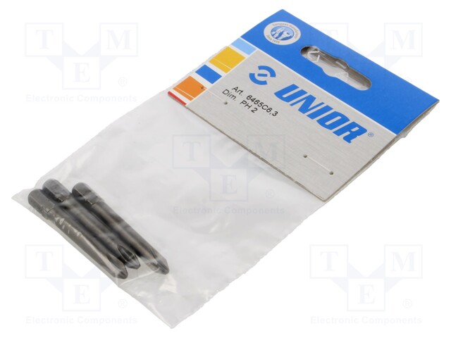 Screwdriver bit; Phillips; PH2; Overall len: 50mm; 3pcs.