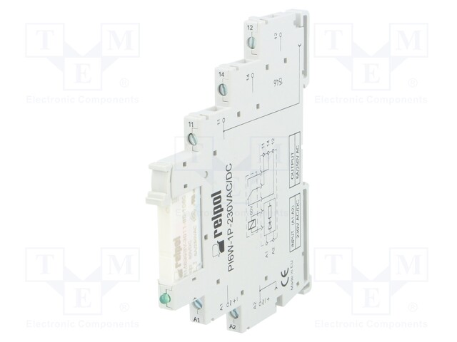 Relay: interface; SPDT; Ucoil: 230VAC; 6A; SPDT; 6A/230VAC; 6A/24VDC