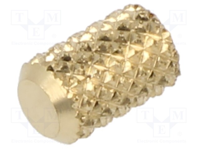 Threaded insert; brass; M2,5; BN: 37875; L: 6.5mm; HiMOULD®