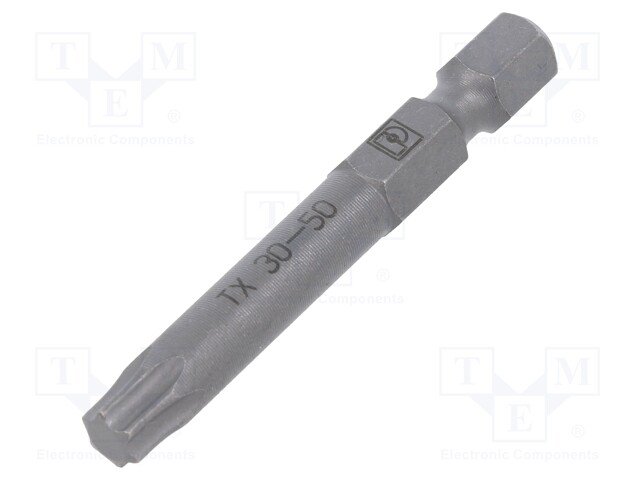 Screwdriver bit; Torx®; TX30; Overall len: 50mm