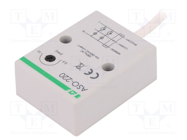 Staircase timer; IP65; 230VAC; screws; 10A; -20÷50°C