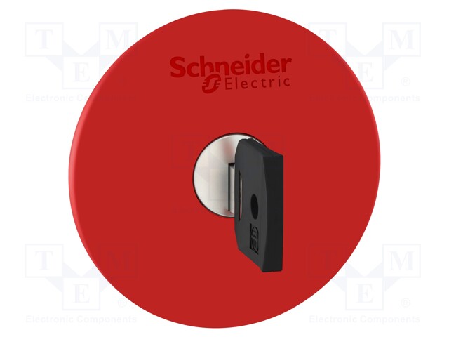 Switch: emergency stop with key; Stabl.pos: 2; 22mm; red; IP66