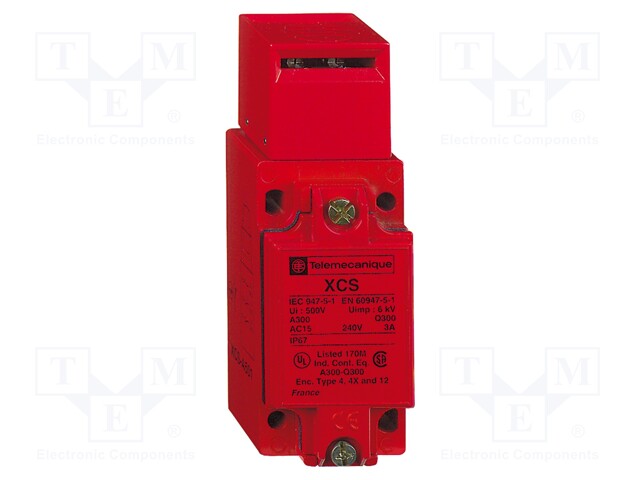 Safety switch: key operated; Series: XCSA; Contacts: NC + NO x2