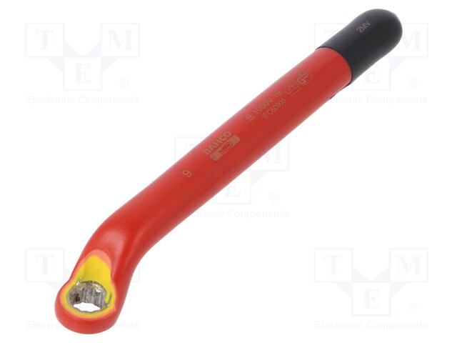 Key; insulated,box; 9mm; IEC 60900,VDE; tool steel; 1kV; 155mm