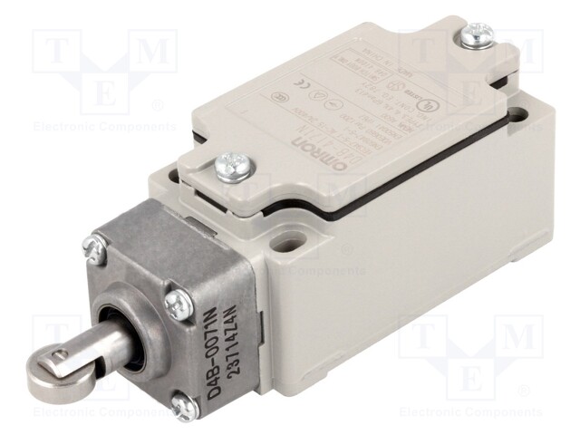 Limit switch; metal roller Ø12,7mm; NO + NC; 10A; max.400VAC