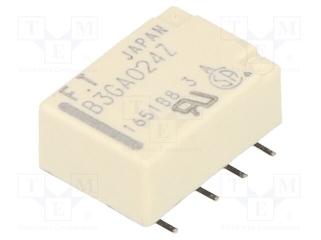 Relay: electromagnetic; DPDT; Ucoil: 24VDC; 0.3A/125VAC; 1A/30VDC