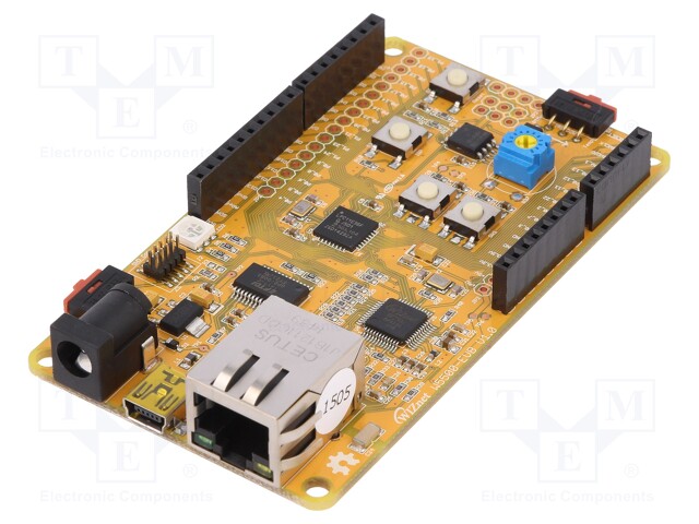 Dev.kit: Ethernet; RJ45,pin header,supply; Comp: LPC11E36,W5500