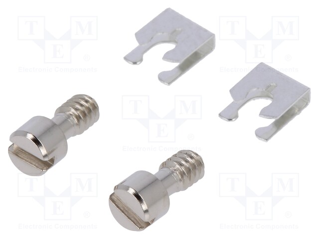 Set of screws for D-Sub; UNC4-40; Thread len: 3mm