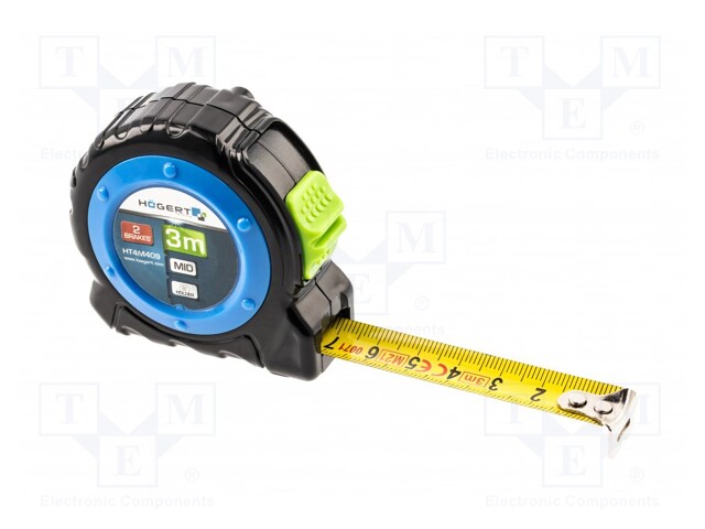 Measuring tape; L: 3m; Width: 16mm; Class: II