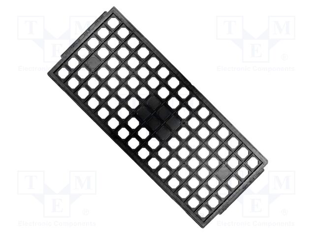 Electronic components tray; ESD; 16x16x1mm; black; TQFP