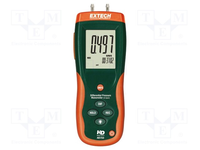 Manometer; 0.001÷0.5psi; LCD 4 digits,with a backlit; Plug: EU