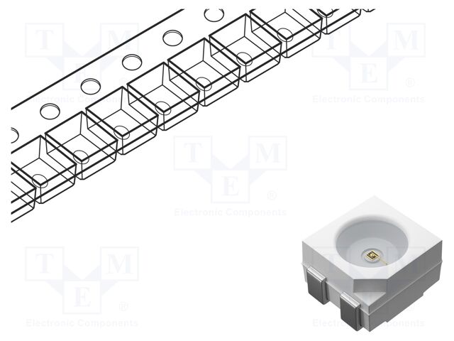 LED; SMD; PLCC4; blue,green,yellow; 3.5x2.8x1.9mm; 120°; 30mA