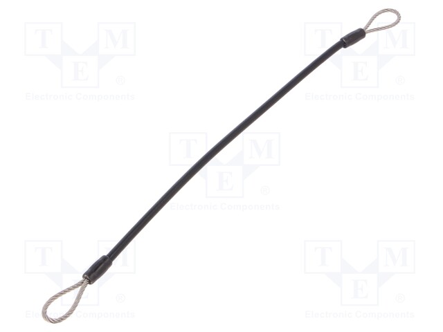 Retaining cable; Plating: PVC; Mat: stainless steel; 500mm