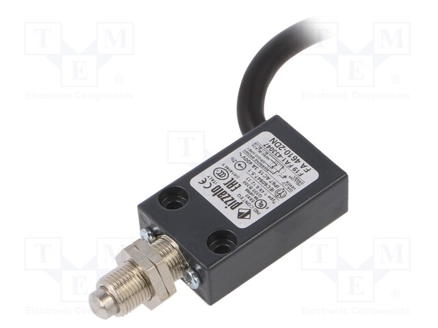 Limit switch; pin plunger Ø8mm; NO + NC; 4A; max.250VAC; lead 2m