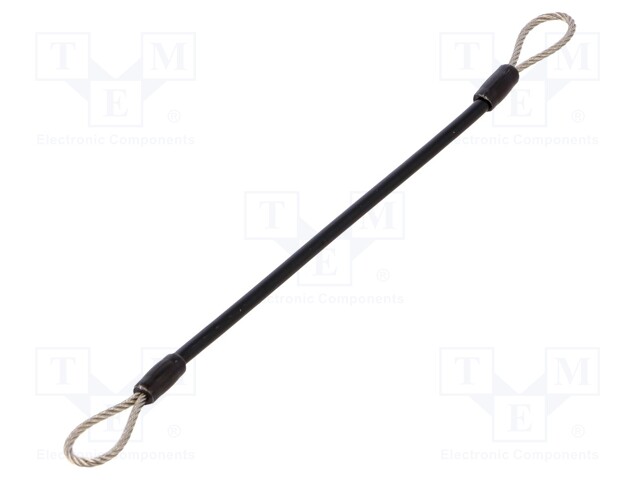 Retaining cable; Plating: PVC; Mat: stainless steel; 150mm