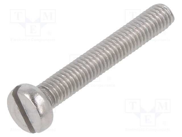 Screw; M3x20; DIN: 84; Head: cheese head; slotted