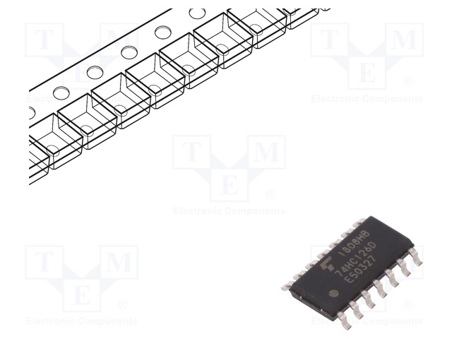 IC: digital; 3-state,bus buffer,non-inverting; Channels: 4; C²MOS