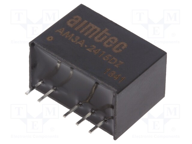 Converter: DC/DC; 3W; Uin: 9÷36V; Uout: 15VDC; Uout2: -15VDC; SIP6