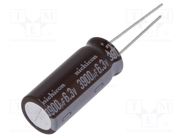 Capacitor: electrolytic; low impedance; THT; 3900uF; 6.3VDC; ±20%