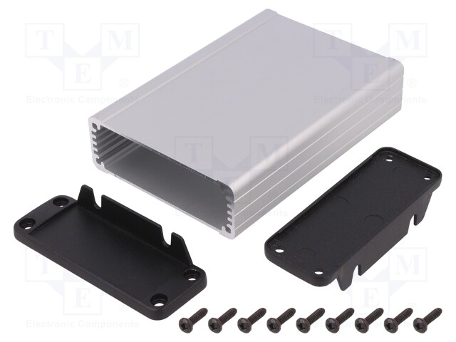 Enclosure: with panel; with fixing lugs; 1457; X: 84mm; Y: 120mm