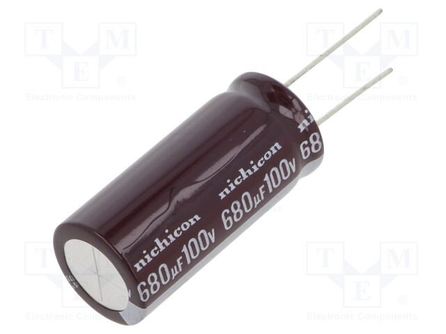 Capacitor: electrolytic; low impedance; THT; 680uF; 100VDC; ±20%