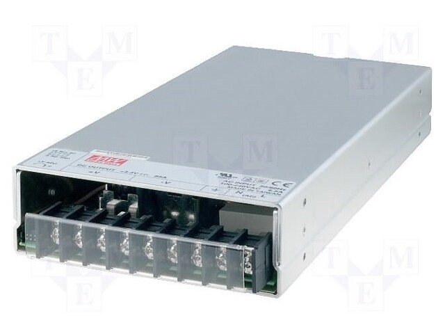 Power supply: switched-mode; modular; 480W; 12VDC; 278x127x43mm