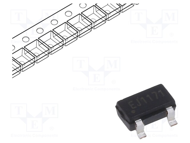 Sensor: magnetic field; Usup: 1.7÷5.5VDC; -40÷85°C; 2.9x1.6x1.2mm