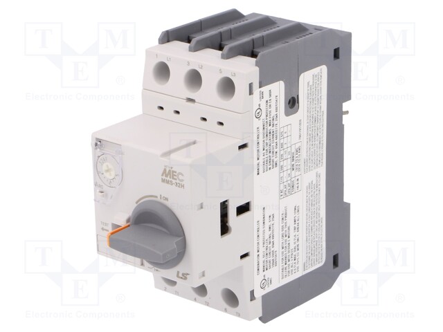 Motor breaker; 2.2kW; 220÷690VAC; DIN; Overcurrent release: 4÷6A