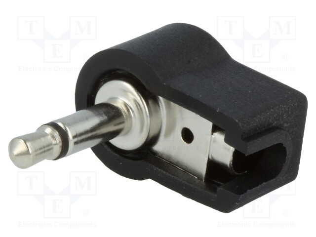 Plug; Jack 3,5mm; male; mono; ways: 2; angled 90°; for cable