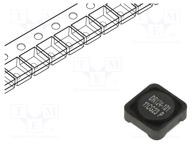 Inductor: wire; SMD; 100uH; Ioper: 1.5A; 256.67mΩ; ±20%; Isat: 1.79A