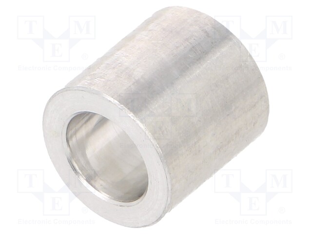 Spacer sleeve; 6.2mm; cylindrical; aluminium; Out.diam: 10mm