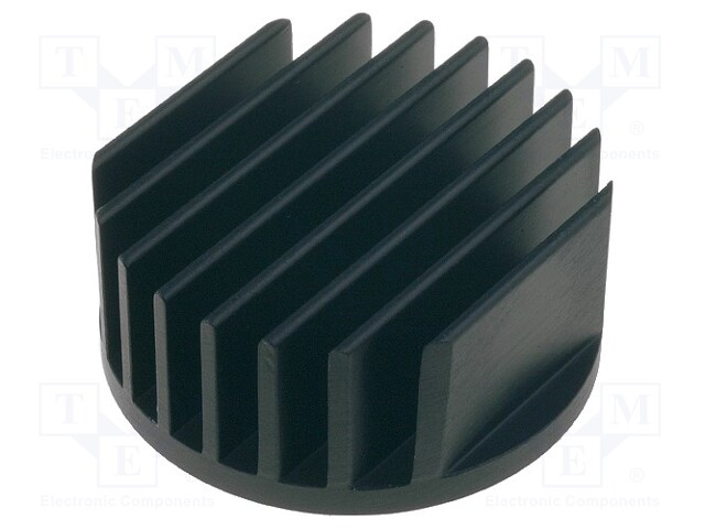 Heatsink; LED; Ø: 32mm; H: 14mm; 15.71K/W; Colour: black