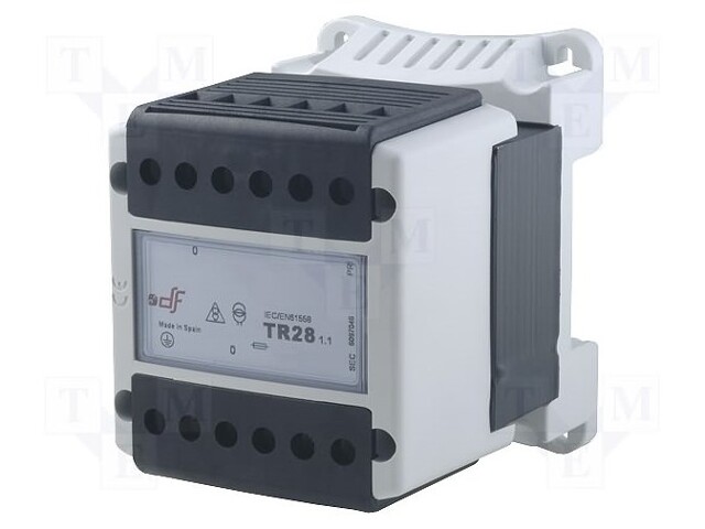 Transformer: safety; 100VA; 230VAC; 12V; IP20; Mounting: DIN; 1.83kg