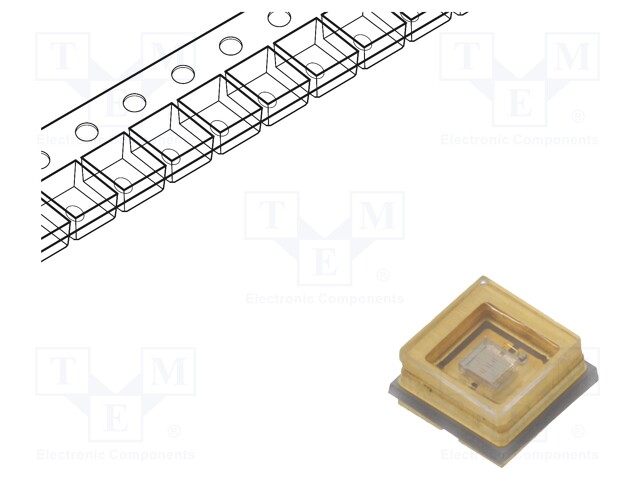 LED; UV-C; 3535; 120°; 250mA; λd: 265-285nm; 3.45x3.45x1.78mm; SMD