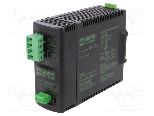 Module: buffer; 240W; 22÷28VDC; 20A; 23÷30VDC; Mounting: DIN; 660g