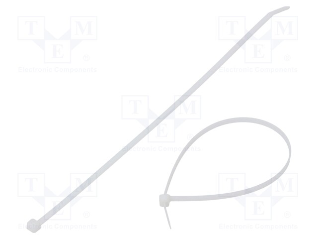 Cable tie; L: 300mm; W: 4.8mm; polyamide; 215N; natural; -40÷85°C