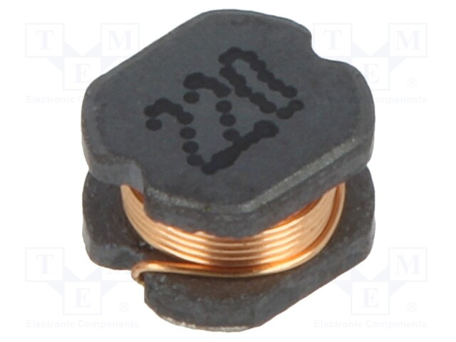 Inductor: wire; SMD; 22uH; 55mΩ; -40÷125°C; ±15%; 580mA; 3x3.5x2mm