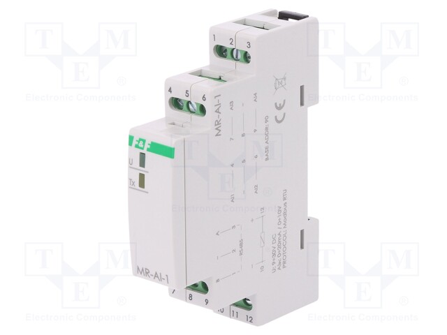 Industrial module: analog input; 9÷30VDC; Mounting: DIN; 1W; IP20