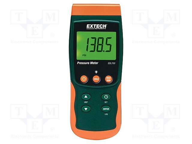 Data logger; pressure; Power supply: battery LR6 AA 1,5V x6