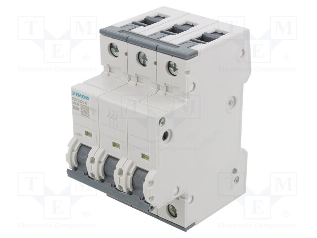 Circuit Breaker, MCB, 5SY6, 3P, 6 kA, 400 V, 20 A