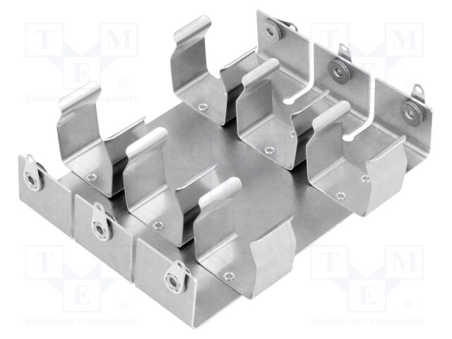Holder; Mounting: screw; Size: C,R14; Batt.no: 6; aluminium