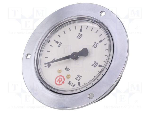 Manometer; 0÷25bar; 63mm; non-aggressive liquids,inert gases