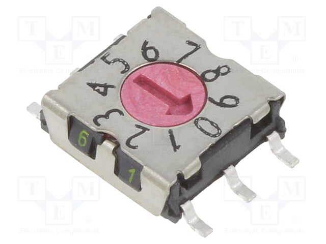 Switch: rotary; Pos: 10; 1uA/20mVDC; -50÷125°C; Mounting: SMD