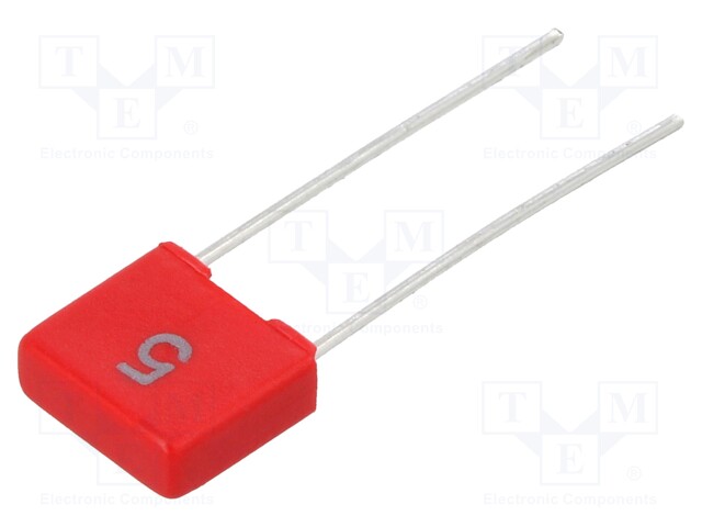 Capacitor: polyester; 100nF; 40VAC; 63VDC; Pitch: 5mm; ±5%