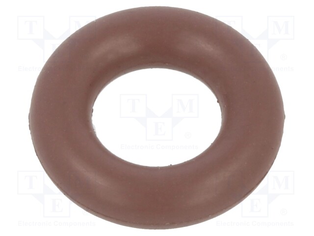 O-ring gasket; FPM; D: 3mm; Øint: 6mm; brown; -20÷200°C