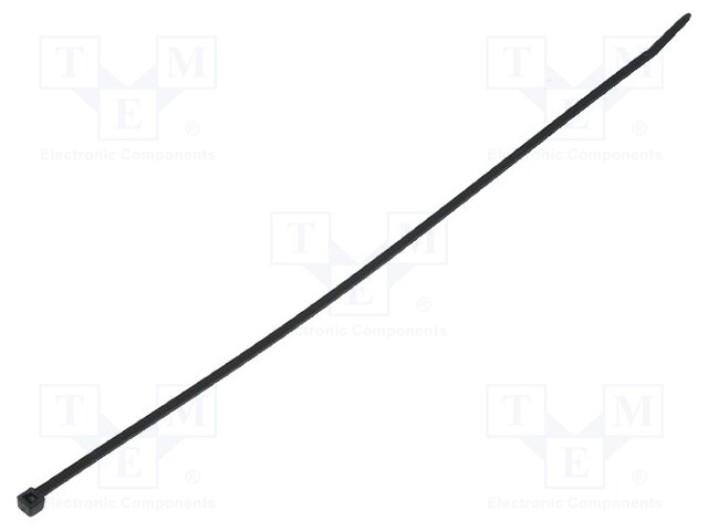 Cable tie; L: 290mm; W: 3.5mm; polyamide; 135N; black; Ømax: 80mm